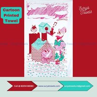 Kids Cartoon Printed Towels