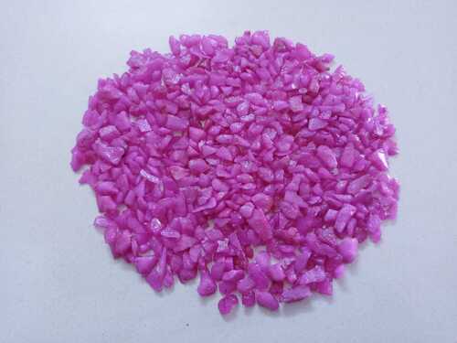 pink color coated chips and resin polished chips and aggregate for aquatic and landscaping or vase filler application chips
