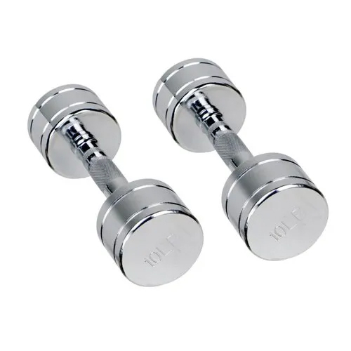 Chrome Finish Steel Dumbbell Grade Commercial Use at Best Price in