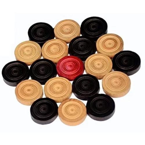 Multicolour Nhd Wooden Carrom Coins