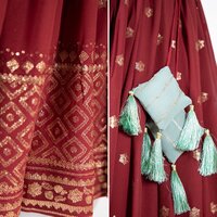 Women Beautiful Maroon color Lehenga Choli