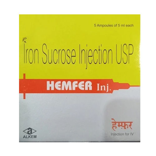 लिक्विड 100Mg आयरन सुक्रोज इंजेक्शन Usp