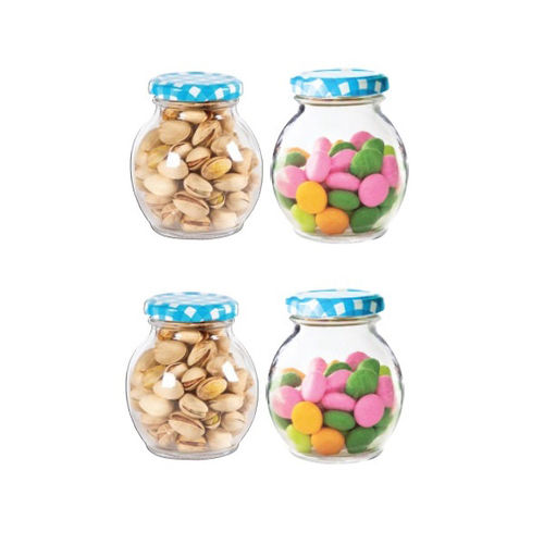 (JR 245)2Pcs Jar With Lid Set