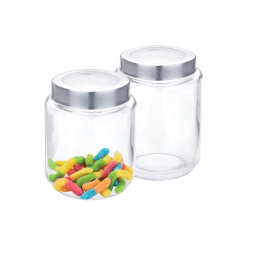 Glass Jar With Lid(KRM 0800) 2Pcs Set