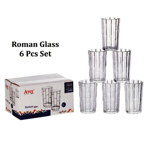 Roman Glass Set 6Pcs Set