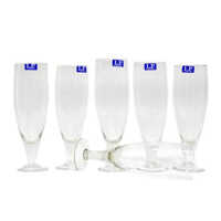Plain Wine Glass Set - Glass, 150ml Capacity, 7cm Diameter, 15cm Height | Elegant, Durable, Crystal Clear, Dishwasher Safe, Stackable, Set Of 6