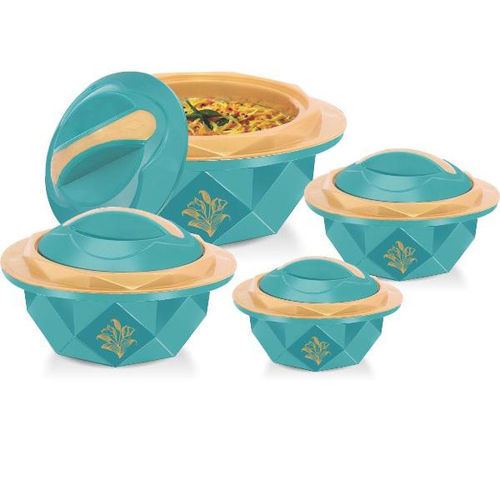 Blue Insulated Hot Pot 4Pcs Set