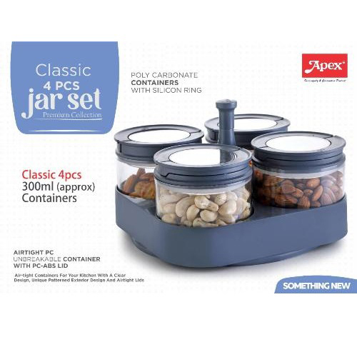 4Pcs Jar Set Container 2 Pcs Set 300ml