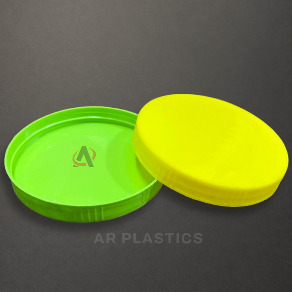 83 MM Plain Small Cap - Plastic, 83 Millimeter Diameter, Multicolour, Screw Cap Type, Suitable for Jars, Warranty Included