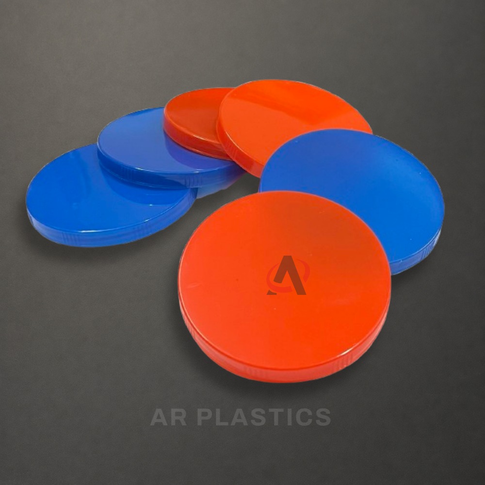 83 Mm Plain Small Cap - Plastic, 83 Millimeter Diameter, Multicolour, Screw Cap Type, Suitable For Jars, Warranty Included