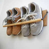 Brown Shoe Display Stand