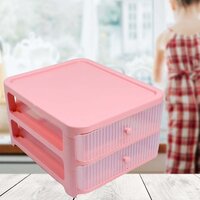 Desk Organizer Drawers 2 Tier Pen and Pencil Stand Stationery Storage Home and Office Stationery Box (0765)