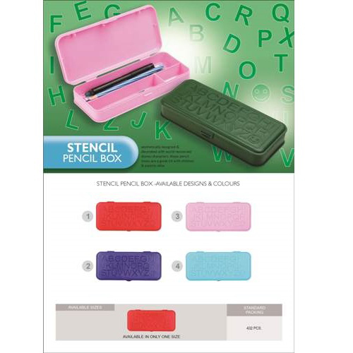 STENCIL Pencil Box
