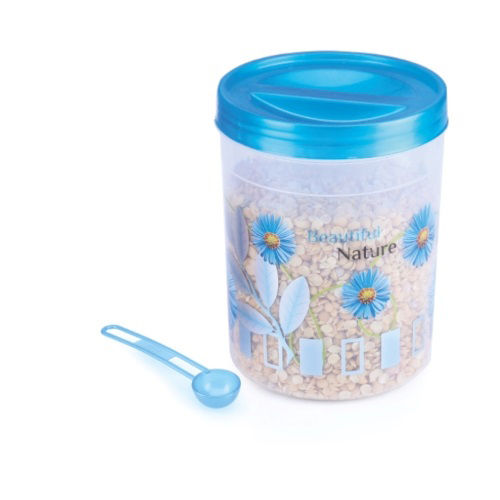 Crystal Storage Container With Spoon