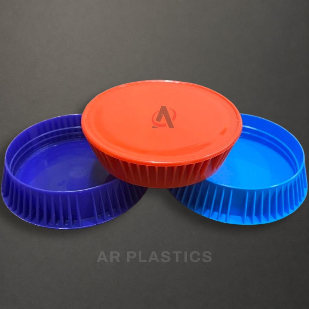 83 MM Plastic Ghee Jar Cap - Plastic, 83 mm Diameter, Available in Various Colors, Screw Type for Jars, User-Friendly and Lightweight