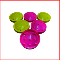 83 Mm Lollipop Jar Cap - Plastic, 83 Millimeter, Red/blue/yellow Colors | Durable, Lightweight, User-friendly, Customizable Crown Cap