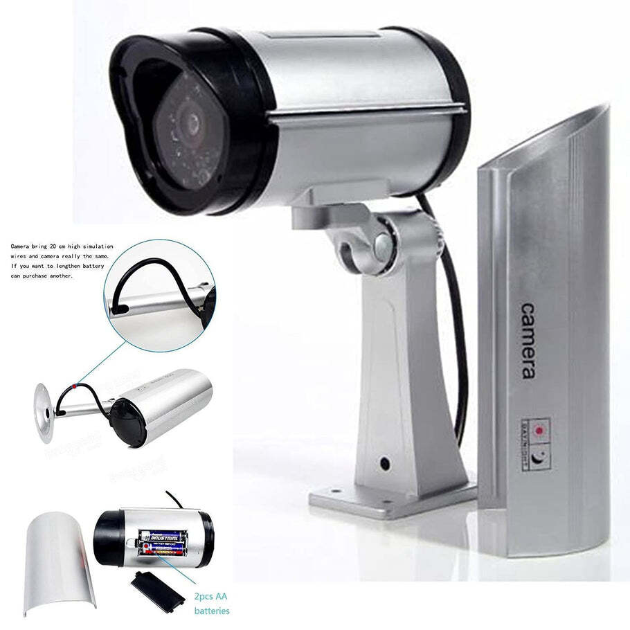 Wireless Security CCTV False Outdoor Fake Dummy Piece IR Camera (1481)