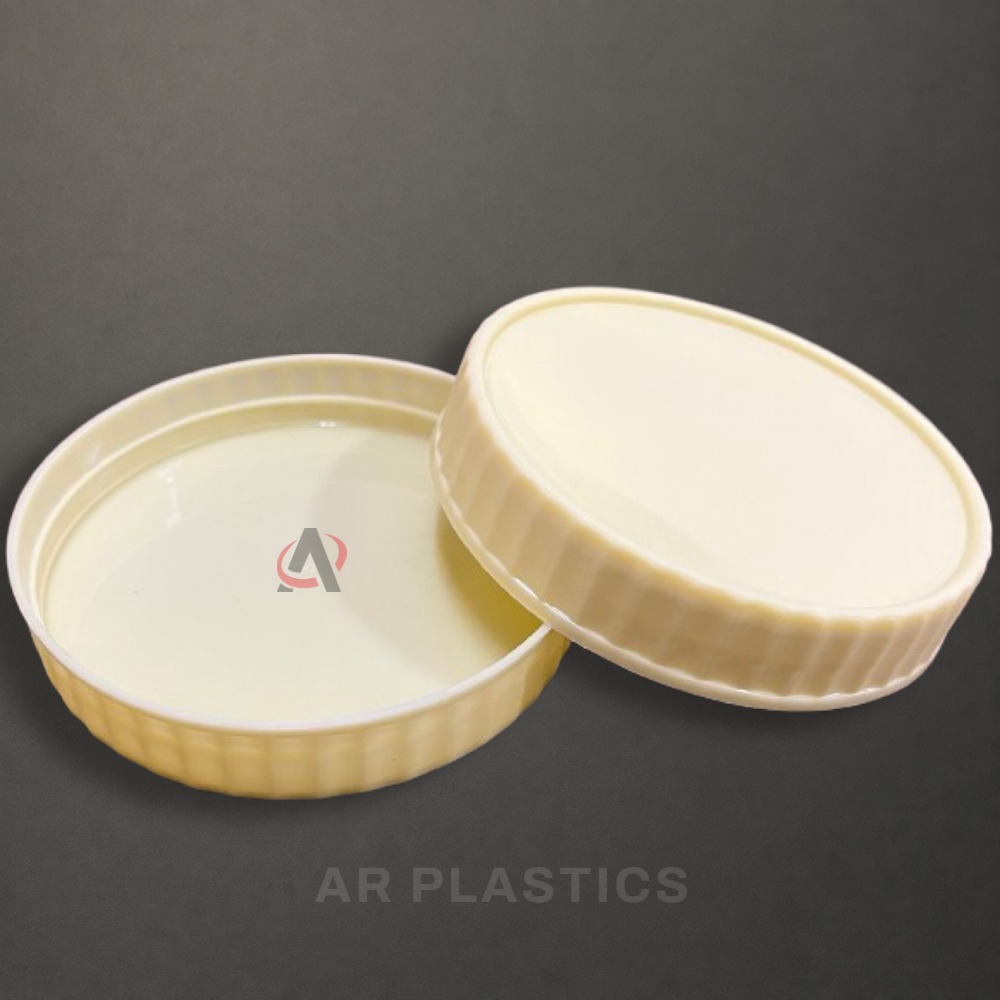 83 MM Design Plastic Jar Cap - Plastic, 83 mm Diameter, All Colors Available | Screw Cap for Jars, Lightweight, Customizable Design