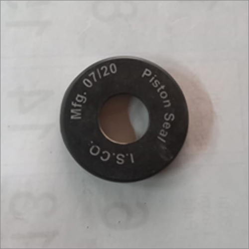 Rubber Piston Seal - Stainless Steel Rectangle Shape Matte Black | Industrial Usage for Reliable Cylinder Performance