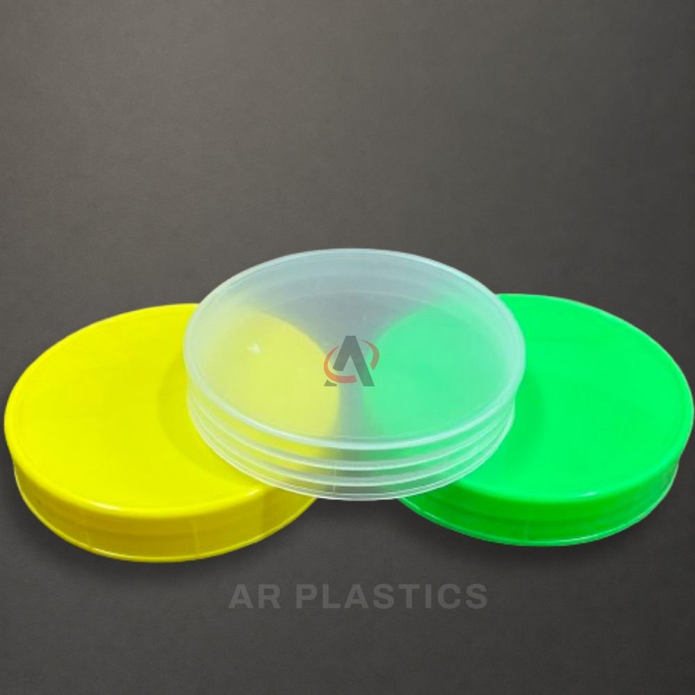 83 MM Plain Cap - Plastic, 83 Millimeter Diameter, User-Friendly, Lightweight Design, Available in All Colors, Screw Cap for Jars, Warranty Included