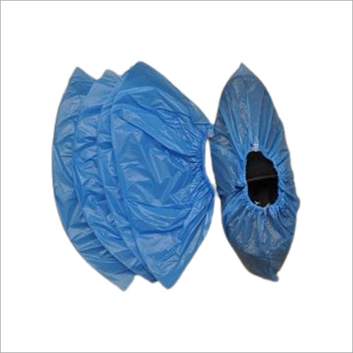 Pu Blue Disposable Plastic Shoe Cover