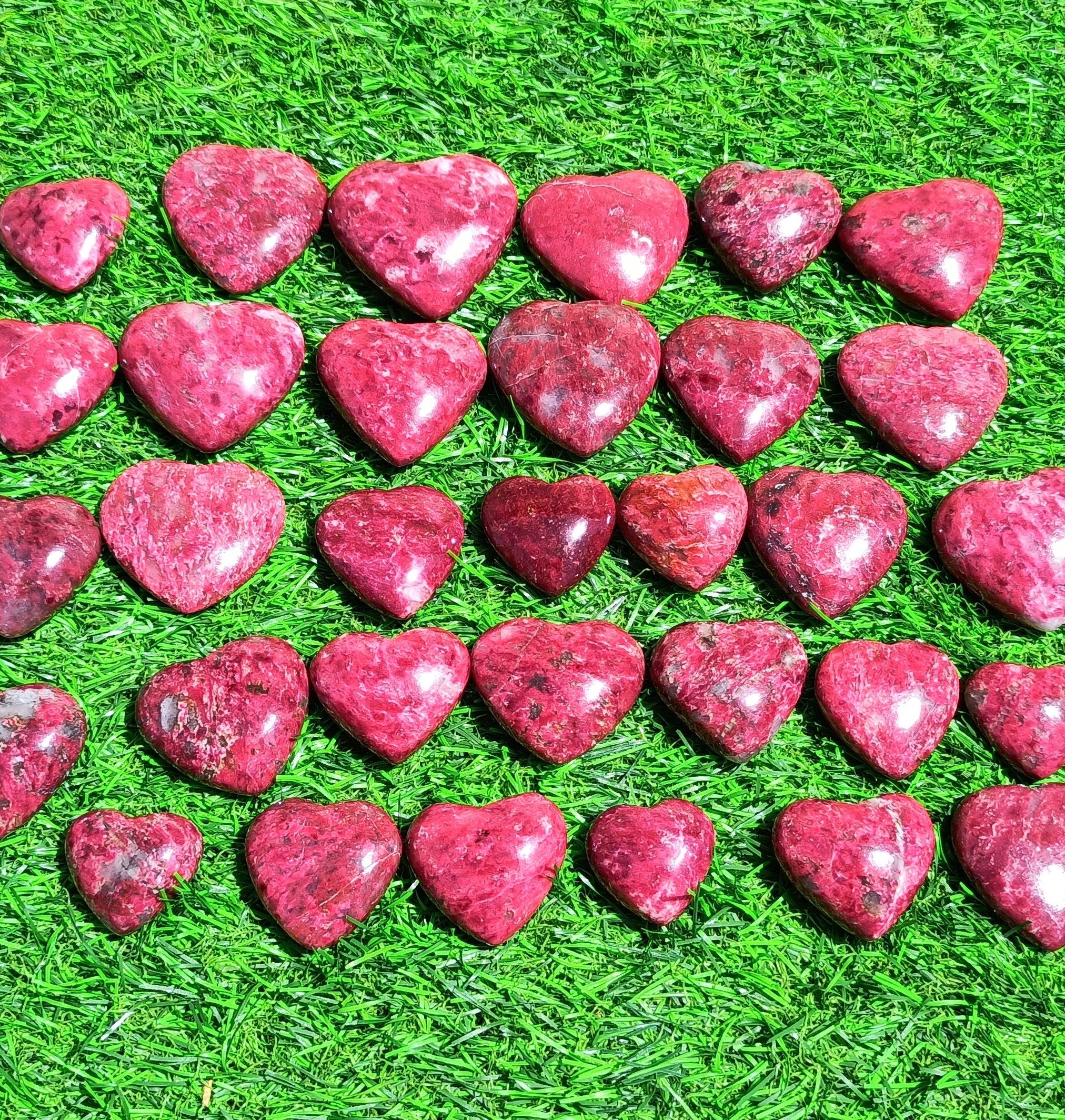 Thulite Hearts