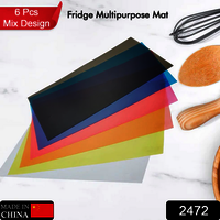 Fridge Multipurpose Mat Plastic Flexible Mat Anti Slip Refrigerator Mat Drawer Mat/ Place Mat Set Fridge Mat - Super Strong Pvc, Standard Size, All Colors | Odour-free, Waterproof, Easy To Clean, Antibacterial, Beautiful Stone And Pebble Design