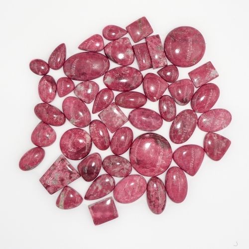 Natural Gemstone Cabochons Thulite Crystal Cabs For Jewelry Making Grade: Top