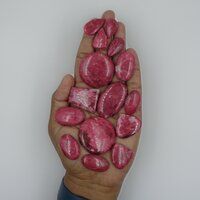 Natural Gemstone Cabochons Thulite Crystal Cabs For Jewelry Making