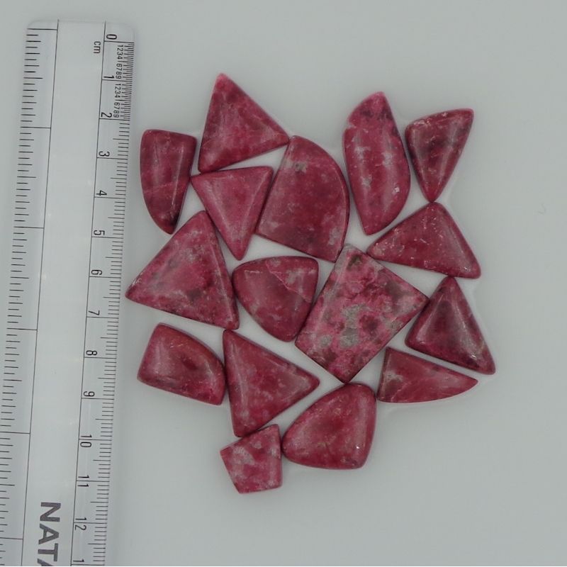 Natural Gemstone Cabochons Thulite Crystal Cabs For Jewelry Making