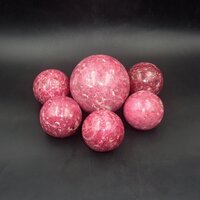 Natural Gemstone Thulite Sphere Healing Crystal Balls Grade: Top