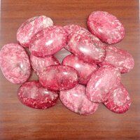 Natural Gemstone Palm Stone Thulite Crystal Worry Stone