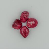 Natural Gemstone Tumbles Thulite Crystal Tumbled Stone