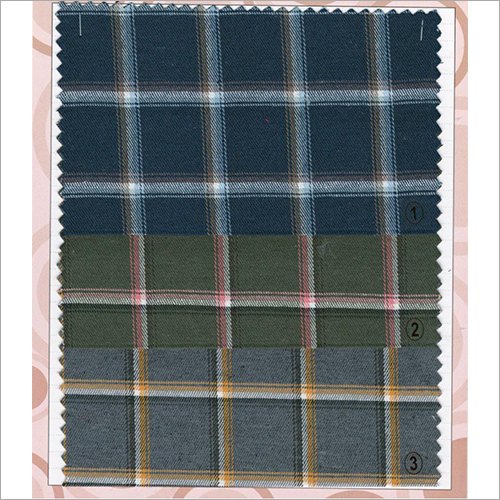 Cotton Textile Check Fabric - Cotton Material, Multicolor Design | Quick Dry, Washable Texture