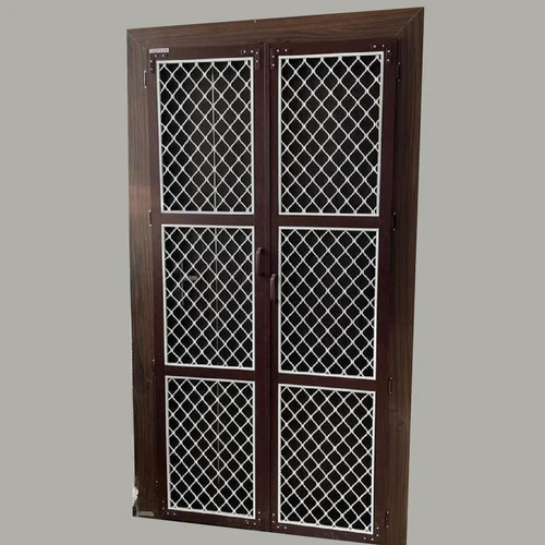 Double Door Aluminum Mosquito Mesh Door