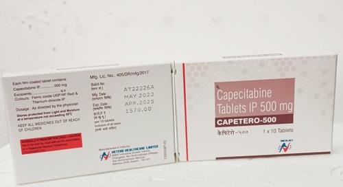 CAPECITABINE CAPETERO 500MG TABLETS
