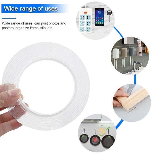 3 Meter Double Sided Adhesive Silicon Grip Gel Tape (1679)