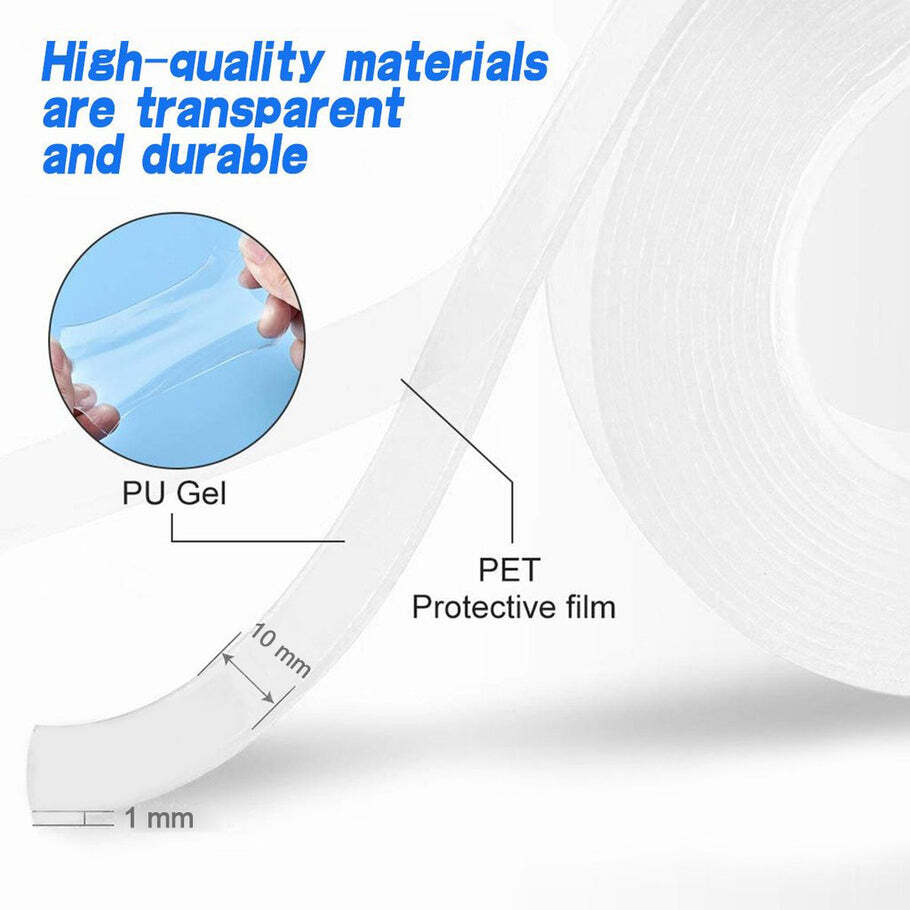 3 Meter Double Sided Adhesive Silicon Grip Gel Tape (1679)