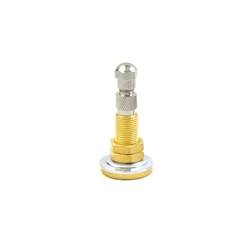 Tractor Two Piece Tube Valve - Medium Pressure, Silver and Golden Finish | Ideal for Agricultural Machinery, Quick Valve Core Replacement