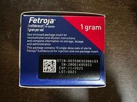 Fetroja cefiderocol for injection