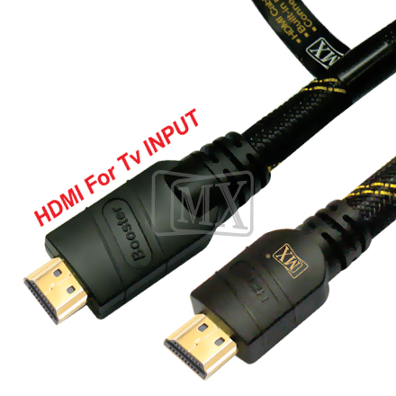 MX HDMI CABLE 1.4 VERSION WITH NYLON MESH & BUILT IN POWER BOOSTER 45MTRS