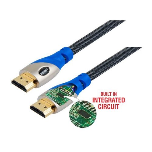MX HDMI 2.0V पुरुष से पुरुष सक्रिय केबल बिल्ट-इन इंटीग्रेटेड सर्किट के साथ - 7.5 मीटर