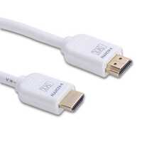 Hdmi Cable Male To Hdmi Male - 30 Awg - 1.5 M - White Pvc Jacket | Hdmi 2.1 Certified, Supports 4k Hdr, High-speed Connection For Gaming Consoles
