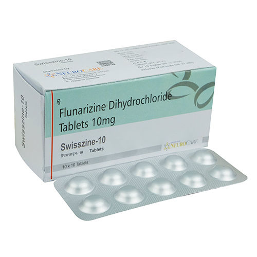 10 Mg Flunarizine Dihydrochloride Tablets General Medicines