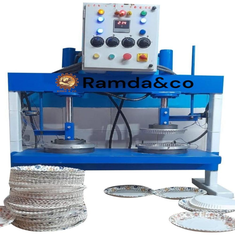 semi Automatic Double Die Paper Plate Making Machine