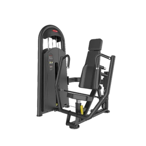 Chest Press Machine - Adjustable Strength Equipment | Black Seat Cover, Commercial Grade, Tone Up Muscle, Gain Strength