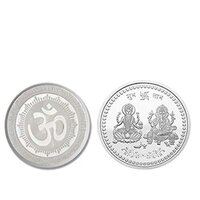 Silver color Coin for Gift and Pooja