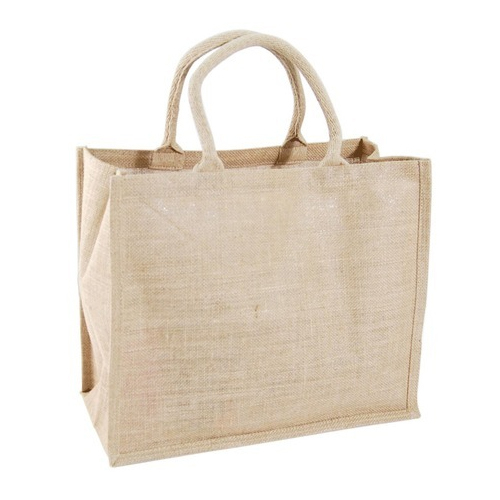 White Jute Shopping Bags