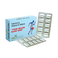 Calcium And Vitamin D Tablets - Dietary Supplement For Healthy Bones | General Medicines, Recommended For Humans, Store In Dry Place