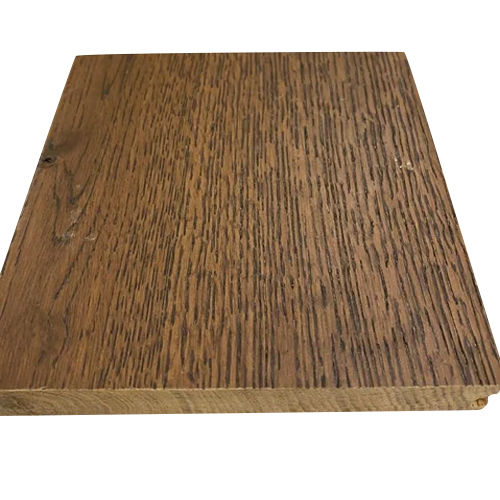 Dark Brown Oak Antique Solid Wooden Flooring